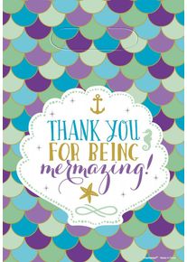 Amscan 8 Shellebrate mermaid bags