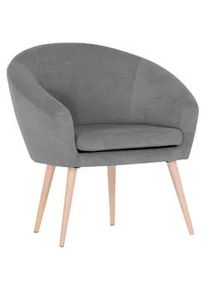Carryhome Sessel , Grau , Textil , Buche , massiv , Uni , 73x73x66 cm , Stoffauswahl , Wohnzimmer, Sessel, Sonstige Sessel