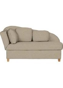 Novel Liege , Beige , Textil , Buche , Füllung: Vlies , 85x97x180 cm , Made in Eu , Liegefunktion, Armteil links , Wohnzimmer, Sofas & Couches, Schlafsofas, Polsterliegen