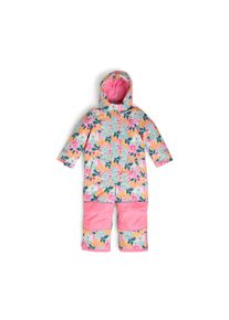 Tchibo - Detská zimná kombinéza - pre dievčatá - veľ. 86/92 - farba: ružová/s kvetinovým vzorom
