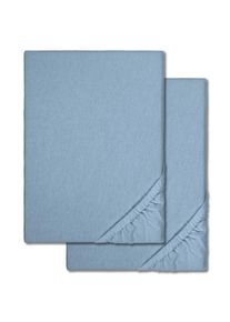 Sábana bajera polar invierno azul 180 x 190 - 200 x 200 cm paquete doble