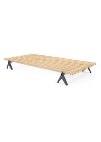 Magazin Bett Simplon - 90 cm RAL 7012 Basaltgrau