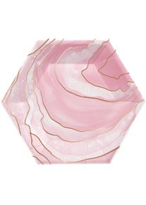 8 piatti di carta Rosy Blossom 20 cm (3er Multipack)