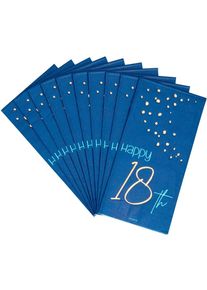 Folat 10 tovaglioli 18° compleanno blu (5er Multipack)