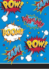 8 sacchetti regalo degli eroi dei fumetti 16 x 23 cm