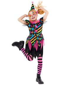 Amscan Déguisement clown d'horreur fluo pour fille
