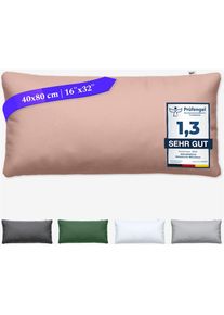 Wolkenfeld , Kissenbezug »Mikrofaser Kissenbezug - Allergiker Kopfkissenbezug - unfassbar weich« Größe 80x80, 40x80 und 70x90 cm I versteckter...
