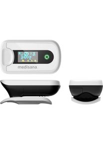 Medisana , Pulsoximeter »PM 180« Blutsauerstoffsättigung, Herzfrequenz, zertifiziertes Medizinprodukt , grau , 4-fach drehbare Bildschirmanzeige