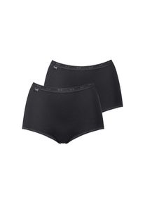 Sloggi , Juegendliche , Maxislip »Basic+« 2er Pack, perfekter Sitz, Baumwollmix, elastisch, weiche Nähte , BLACK , 44 , 44 , Taillenslip von Sloggi