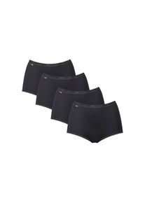 Sloggi , Maxislip »Basic+« 4er Pack, weiche Nähte, Baumwollmischung, elastisch , BLACK , 40 , 40 , Taillenslips von Sloggi