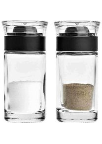 Leonardo Cucina Salz & Pfeffer 2er Set, Pfefferm&uuml;hle + Salzm&uuml;hle, Transparent