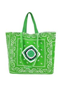 Divat női shopper zöld L2U6C