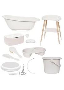 bébé-jou Bebe Jou Babybadeset , Beige , Kunststoff , 79.5x40x46 cm , Pflegen, Baden, Babybadewannen