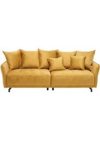 Z2 Carryhome Bigsofa , Gelb , Textil , Uni , Füllung: Silikon,Silikon , 226x91x103 cm , Stoffauswahl , Wohnzimmer, Sofas & Couches, Sofas, Textilsofas