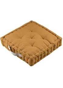 Bodenkissen Duo 45/45/10 cm , Braun , Naturmaterialen , Wohntextilien, Kissen, Bodenkissen