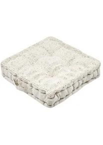 Bodenkissen Amazonica 45/45/10 cm , Beige , Naturmaterialen , Wohntextilien, Kissen, Bodenkissen