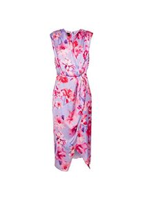 Pinko, Damen, Kleider, Kunstjurk aus Satin, bedruckt, casual, Mehrfarbig, (46)