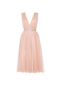 Swing Fashion, Damen, Kleider, Flora-Jurk aus Tüll für Bälle, Feiern und Hochzeiten, Beige, (S)