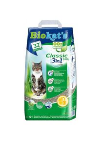Biokat's Katzenstreu Biokats Classic fresh 3in1 18 l (Parfümiert, Klumpend, 17.95 kg), Katzenstreu