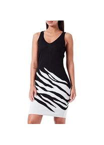 Just Cavalli, Damen, Kleider, Kompakter, leicht zu reinigender Alltagsjacquard-Jurk mit modernster Technologie, Schwarz, (XL)
