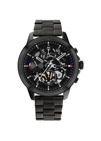 Tommy Hilfiger, Armbanduhr, Henry, Schwarz, (Analoguhr, 44 mm)