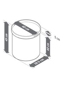 Tchibo - Beistelltisch mit Tablett und Sitzfunktion - hellgrau