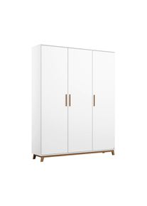 Rauch Kleiderschrank »Carlsson« mit Drehtüren - 136x53x203cm - braun - Holz / Holz / Eichenholz