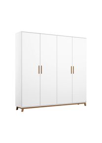 Rauch Kleiderschrank »Carlsson« mit Drehtüren - 181x53x203cm - braun - Holz / Holz / Eichenholz