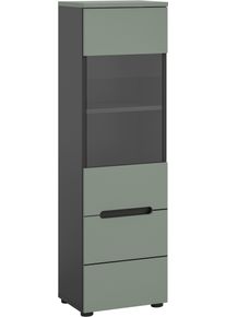 Inosign Vitrine »REHAT, TOPSELLER!, Höhe 125 cm, 1 Glastür, 1 Böden, 3 Fächer« stehend und hängend montierbar, 1 Stk. tlg. Vitrinenschrank,...