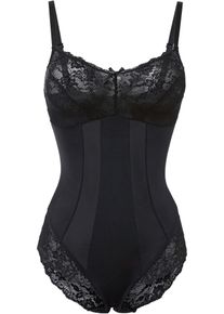 bonprix Mujer, Body moldeador con efecto medio, negro, 36