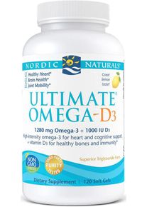 Nordic Naturals Ultimate Omega-D3, 120 Softgels, Lemon