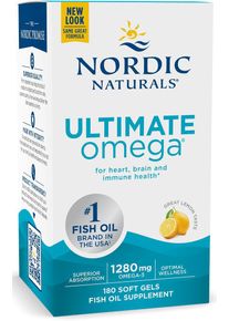 Nordic Naturals Ultimate Omega, 180 Softgels, Lemon