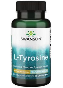 Swanson L-Tyrosine Featuring AjiPure 500 mg, 60 Kapseln