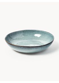 Broste Copenhagen Taça de servir artesanal Nordic Sea Azul Grés Ø 34 x Alt 8 cm