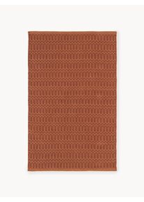 Ručne tkaný exteriérový koberec Rune Hnedá, Terakota Umelé vlákno, Látka Š 120 x D 180 cm (veľkosť S) | Westwing Collection