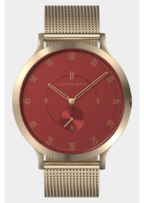 Lilienthal 1-Men's Watch-Red/Gold-Sapphire-hardened mineral glass-Mesh Strap &ndash; 42.5 mm Case &ndash; Miyota Quartz Movement-Lilienthal Berlin