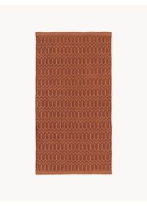 Ručne tkaný exteriérový koberec Rune Hnedá, Terakota Umelé vlákno, Látka Š 80 x D 150 cm (veľkosť XS) | Westwing Collection