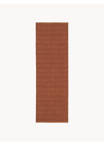 Ručne tkaný exteriérový behúň Rune Terakota Umelé vlákno Š 80 x D 250 cm | Westwing Collection