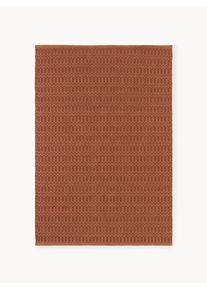 Ručne tkaný exteriérový koberec Rune Hnedá, Terakota Umelé vlákno, Látka Š 160 x D 230 cm (veľkosť M) | Westwing Collection