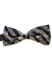 The Music Gifts Company Mozart Manuscript Bow Tie - Black Artículos