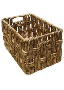 Landscape Regalkorb , Naturfarben , Metall, Naturmaterialien , 14.6 l , rechteckig , 24x20x36 cm , Handmade in Vietnam , handgemacht , Ordnen & Aufbewahren, Dekoboxen & Aufbewahrungsboxen, Regalboxen & Stehsammler