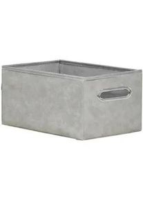 Ambia Home Regalkorb , Beige , Textil , 10 l , rechteckig , 28x20x38 cm , Griffe, Innenfutter , Ordnen & Aufbewahren, Dekoboxen & Aufbewahrungsboxen, Regalboxen & Stehsammler