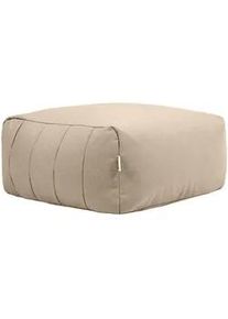 I.C.O.N. icon Sitzsack-Sofa Sitzpouf , Beige , Textil , Füllung: Schaumstoff , Rechteckig , 95x46x100 cm , Oeko-Tex® Standard 100 , Loungemöbel, Gartensofas