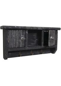 MCW Schlüsselbrett Grau , Holz , 40x19x8 cm , Garderobe, Schlüsselboards & -kästen