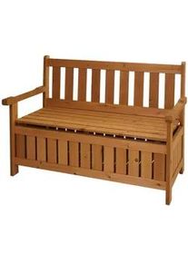 MCW Gartenbank Braun , Holz , 114x85x58 cm , Gartenmöbel, Gartenbänke