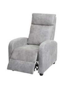 MCW Relaxsessel Hellgrau , Textil , 67x102x90 cm , Wohnzimmer, Sessel, Polstersessel