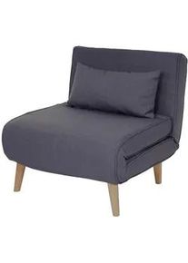 MCW Schlafsessel Anthrazit , Textil , 75x77x70 cm , Wohnzimmer, Sessel, Schlafsessel