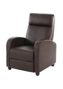 MCW Relaxsessel Braun , Textil , 72x105x92 cm , Wohnzimmer, Sessel, Polstersessel