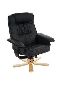 MCW Relaxsessel Schwarz , Textil , 80x100x70 cm , Wohnzimmer, Sessel, Polstersessel