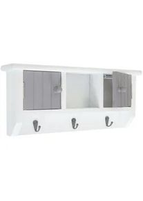 MCW Schlüsselbrett Grau, Weiß , Holz , 40x19x8 cm , Garderobe, Schlüsselboards & -kästen